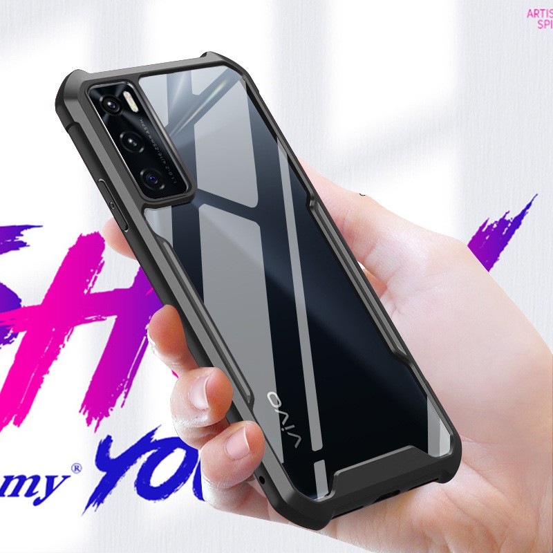 Ốp Điện Thoại Trong Suốt Cho Vivo V19 V17 Neo Y17 Y15 Y12 Y11 Y20 Y20i Y20s Y12s Y11s Y50 Y30 Y30s S1 Pro Prime V20 V20SE Y95 Y93 Y91 Y1S Y20A Y12A Y21E