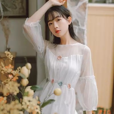 VáyUlzzang đính hoa - hàng có sẳn | BigBuy360 - bigbuy360.vn