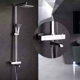 Sen cây chỉnh nhiệt độ vuông mạ inox cao cấp NTQ