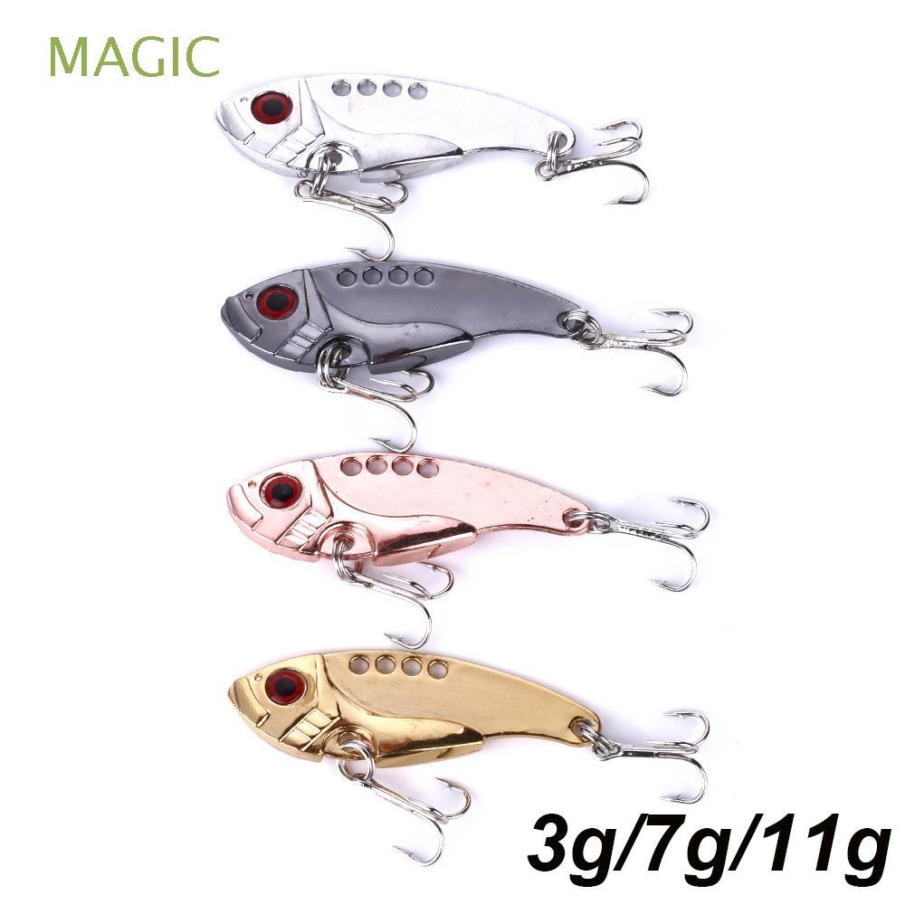 MAGIC 3D Eye 3g 7g 11g Bass Hook Spinning Baits vivid Vibrations Fishing Metal VIB Lures