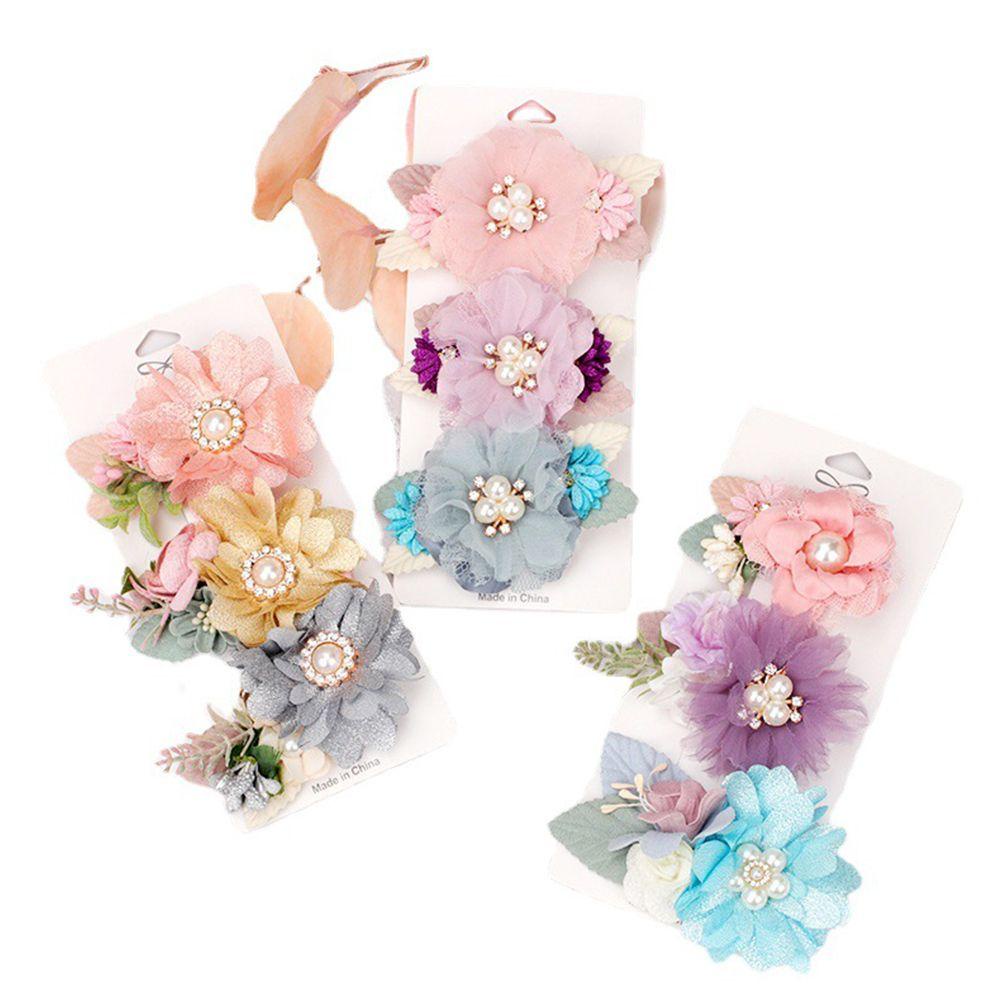 Set 3 Kẹp Tóc Hình Cánh Hoa Xinh Xắn