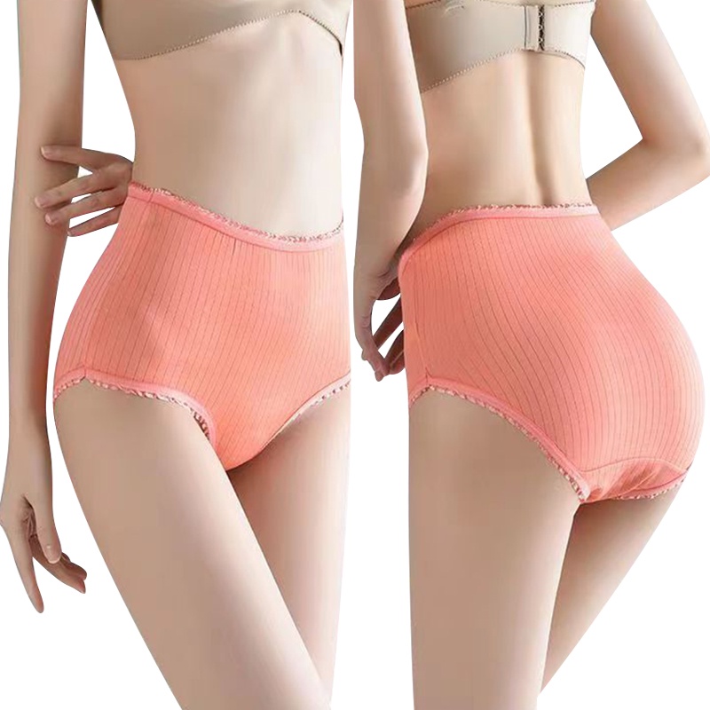 Quần lót nữ cạp cao trơn bigsize 80kg tôn dáng co giãn tốt thấm hút mồ hôi HEYPANG VN028