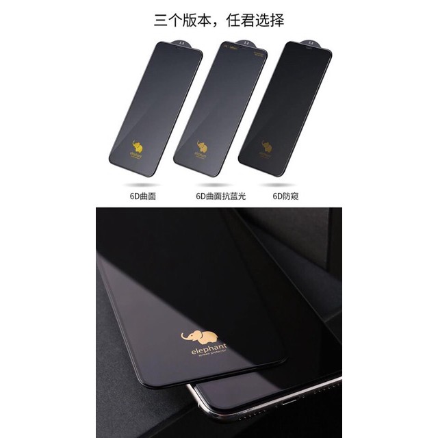 Kính cường lực full màn con voi ELEPHANT 15/ ip15 pro/ ip15 plus/ ip15 pro max