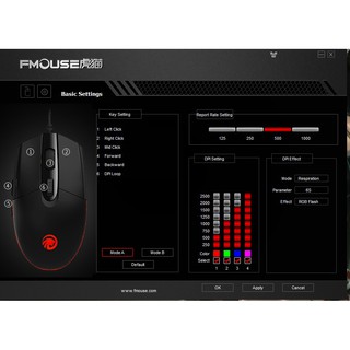Chuột Game thủ LED RGB 2500DPI Professional