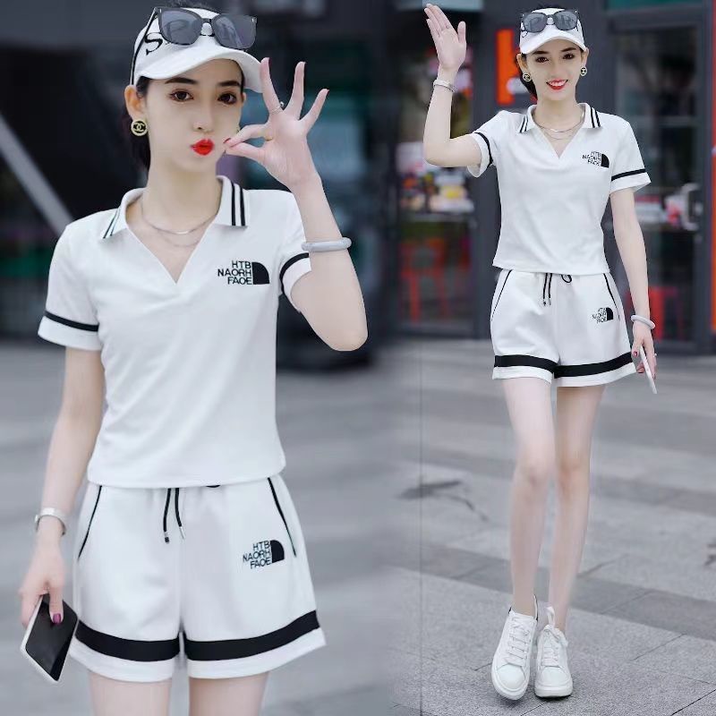 Bộ Đồ Thể Thao Ngắn Tay Dáng Rộng Thời Trang Mùa Hè Hàn Quốc 2022 Dành Cho Nữ
