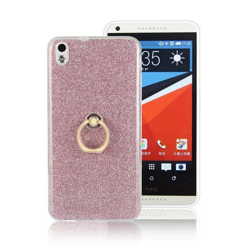 Ốp lưng silicon có kèm nhẫn móc ngón tay cho HTC Desire 816 d816 d816