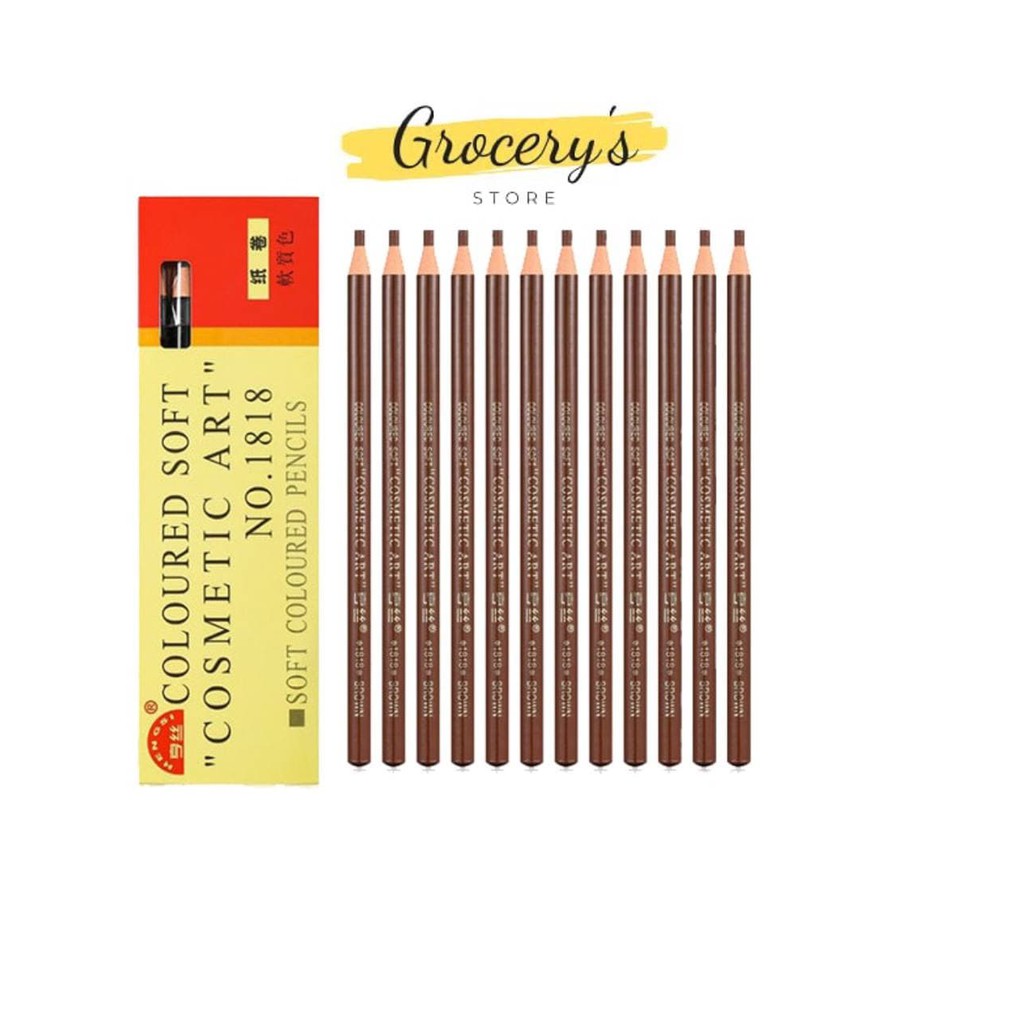 Chì Kẻ Mày Xé Hàng Nội địa Trung Siêu Sắc Nét, Bền Màu 12Cm , 5 Màu Tùy Chọn