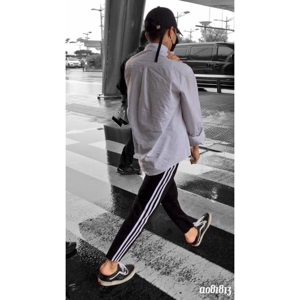 quần 3 sọc suôn unisex nam nữ vải nỉ cotton cao cấp form đẹp - 3 line striped pants | BigBuy360 - bigbuy360.vn