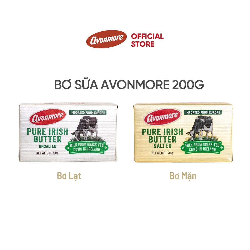 Bơ mặn cao cấp avonmore từ sữa tự nhiên - nhập khẩu ireland - 200 gam - ảnh sản phẩm 3