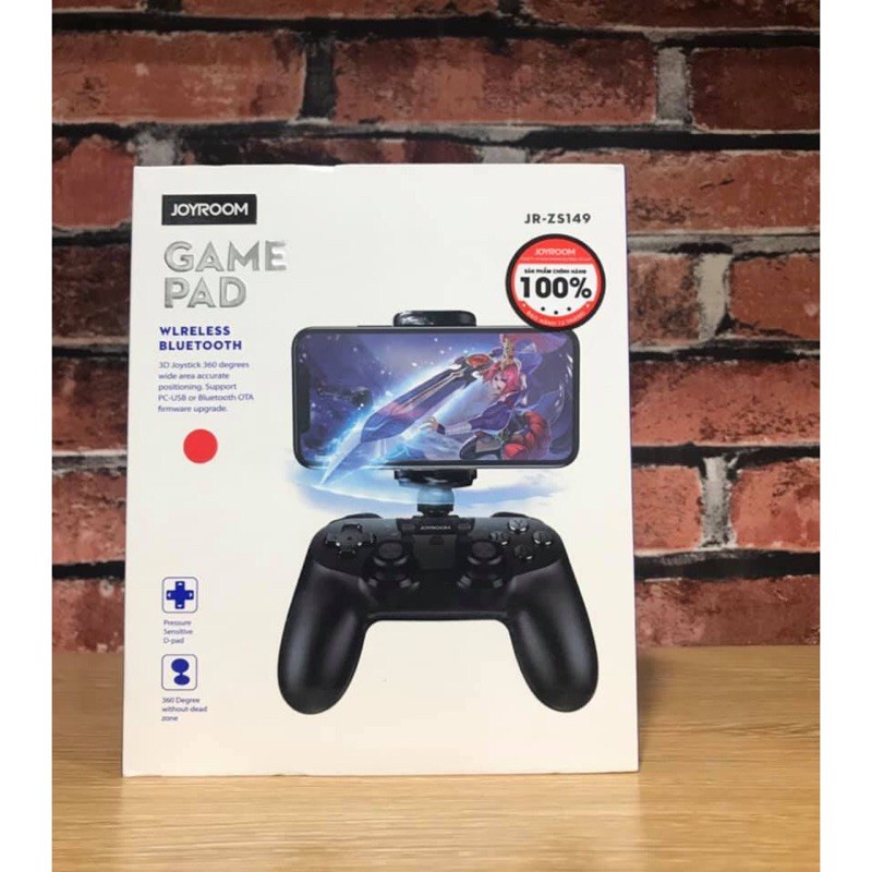 Tay cầm chơi game Bluetooth Gamepad 2.4ghz JOYROOM ZS149 (Đỏ)