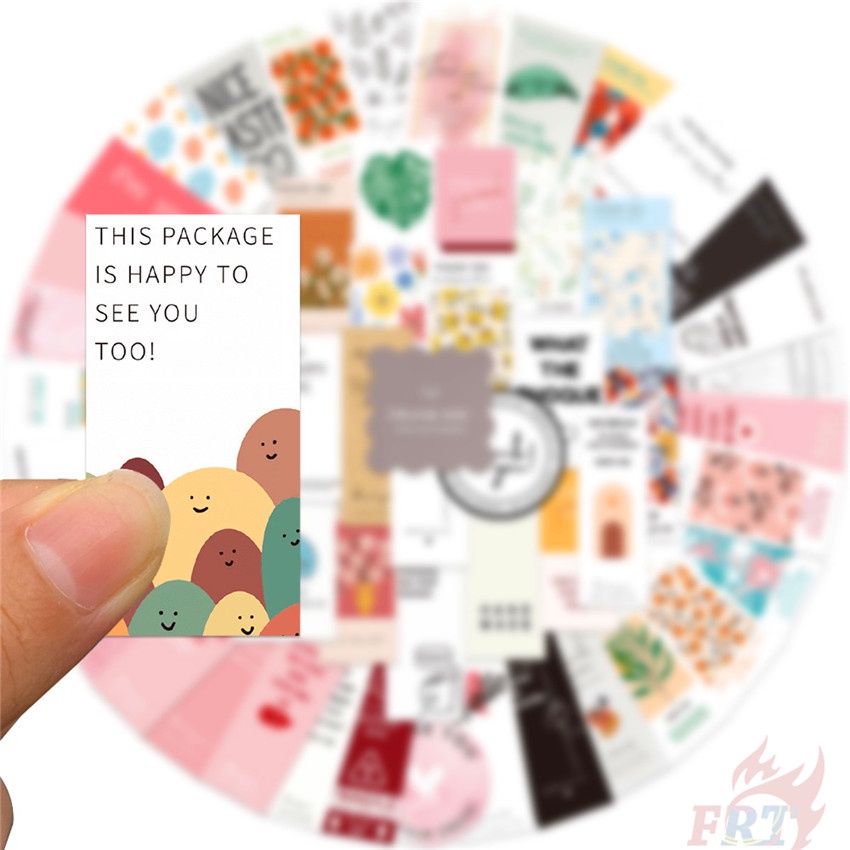 ❉ Sticker Dán Trang Trí Phong Cách Bắc Âu Slang Series 01 ❉ Bộ 54 Sticker Chống Thấm Nước Họa Tiết Doodle Hợp Thời Trang