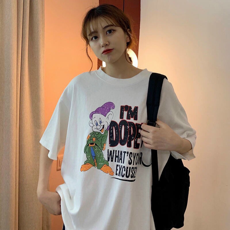 Áo thun chú lùn Dobey / Unisex phong cách street style Hàn Quốc