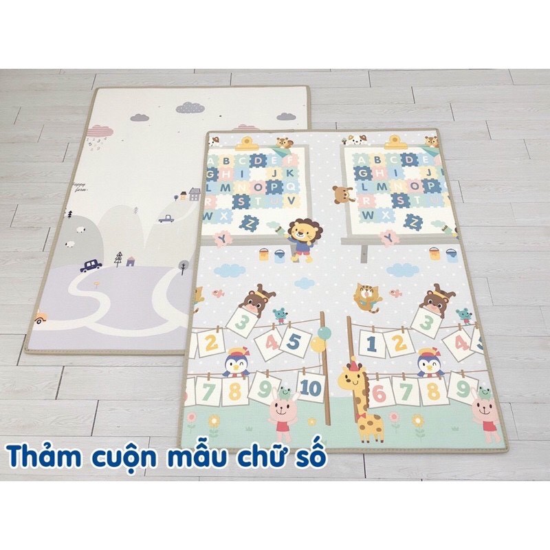 Thảm xốp trải sàn, thảm UMOO gấp gọn cho bé hàng cao cấp siêu dày siêu mềm