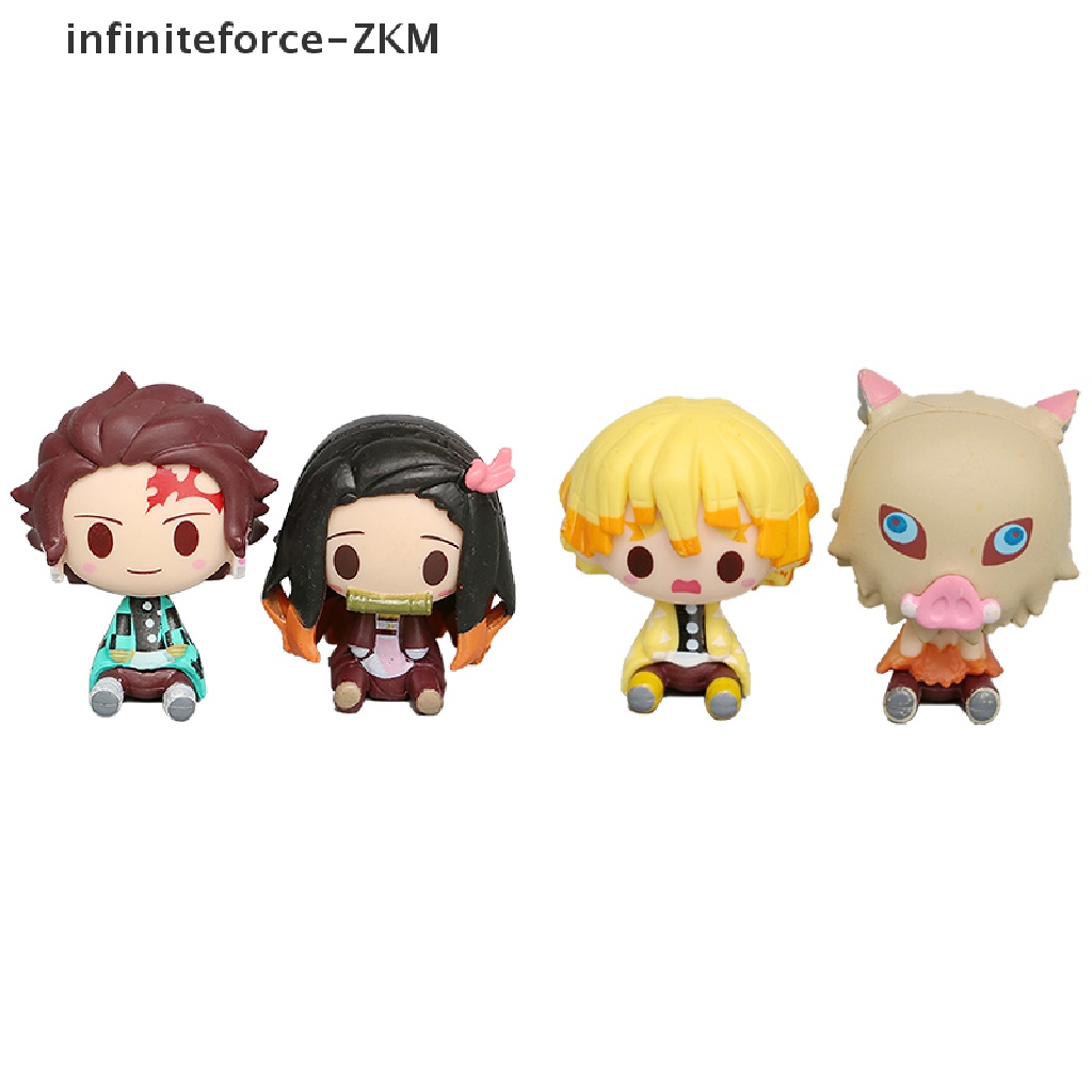 Set 4 Mô Hình Nhân Vật Phim Demon Slayer