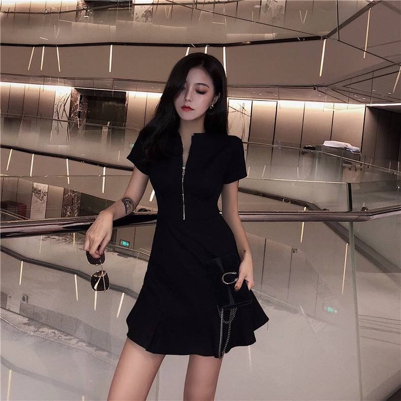 Ready Stock Spring Autumn Summer Fashion Korean Casual Women's Dresses Floral Short Sleeve Elegant Midi dress