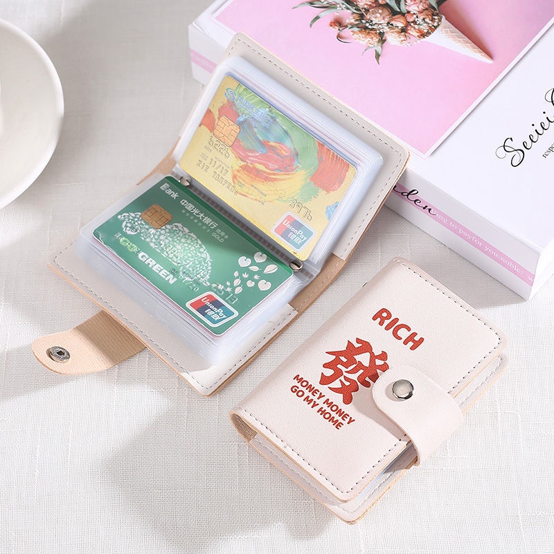 Ví Đựng Thẻ 24 Ngăn Sức Chứa Lớn Siêu Mỏng Phong Cách Trung Hoa