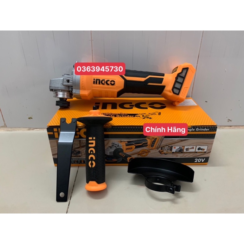 INGCO Máy mài góc dùng pin Lithium-ion 20V CAGLI201008