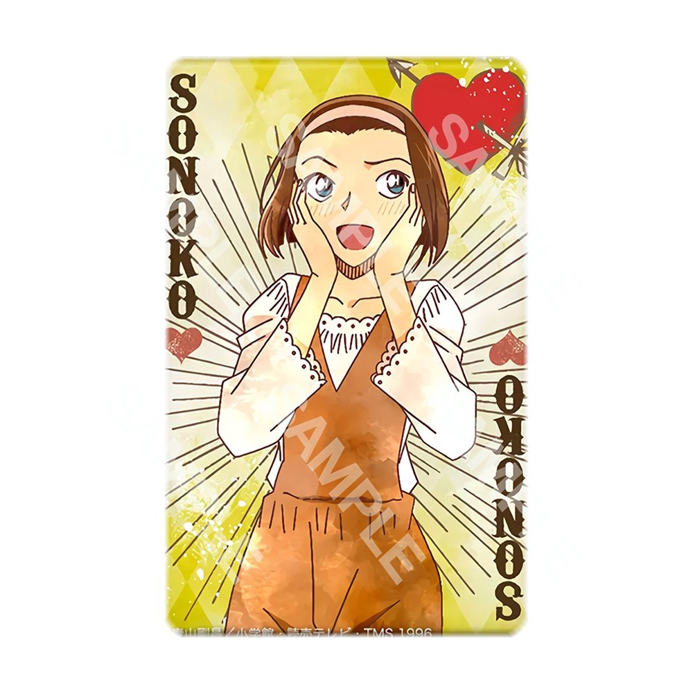 Ảnh card bo góc in hình DETECTIVE CONAN ver POKER - Thám Tử Lừng Danh thẻ bo viền 5*8cm 1 tấm