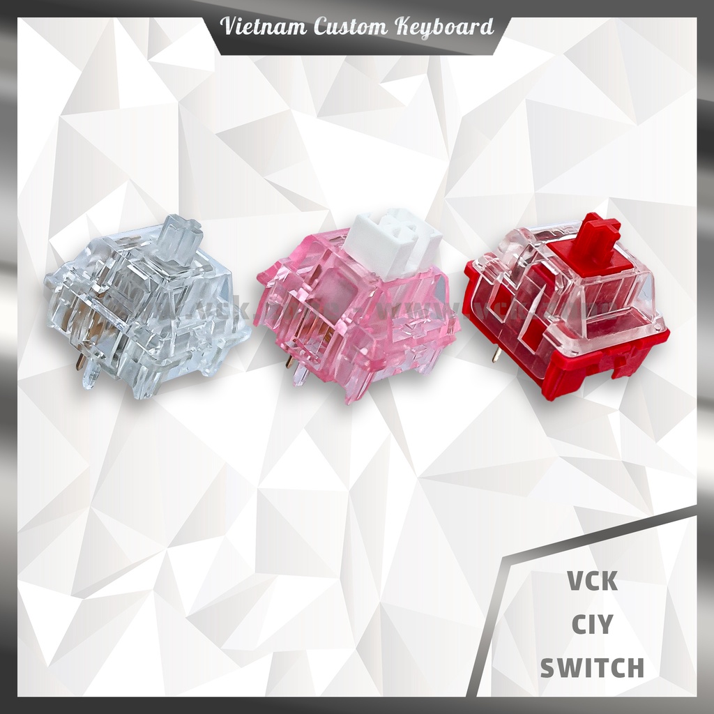 CIY Switch | Phantom Tactile 60g | Evo Red 60g | Sakura 45g Pre-Lubed | Màu Đẹp | TTC Love | VCK