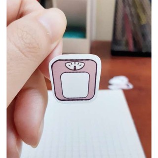 Tờ Bullet Journal sticker: weight tracker