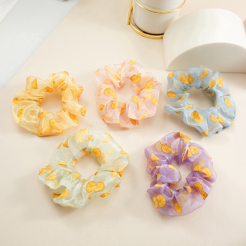 Dây buộc tóc đơn giản hoang dã họa tiết hoa d062603