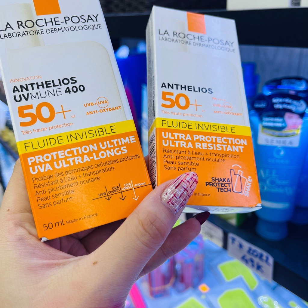 Kem Chống Nắng La Roche Posay Dành Cho Da Nhạy Cảm/ La Roche Posay Anthelios Invisible Fluid SPF 50+  50ml