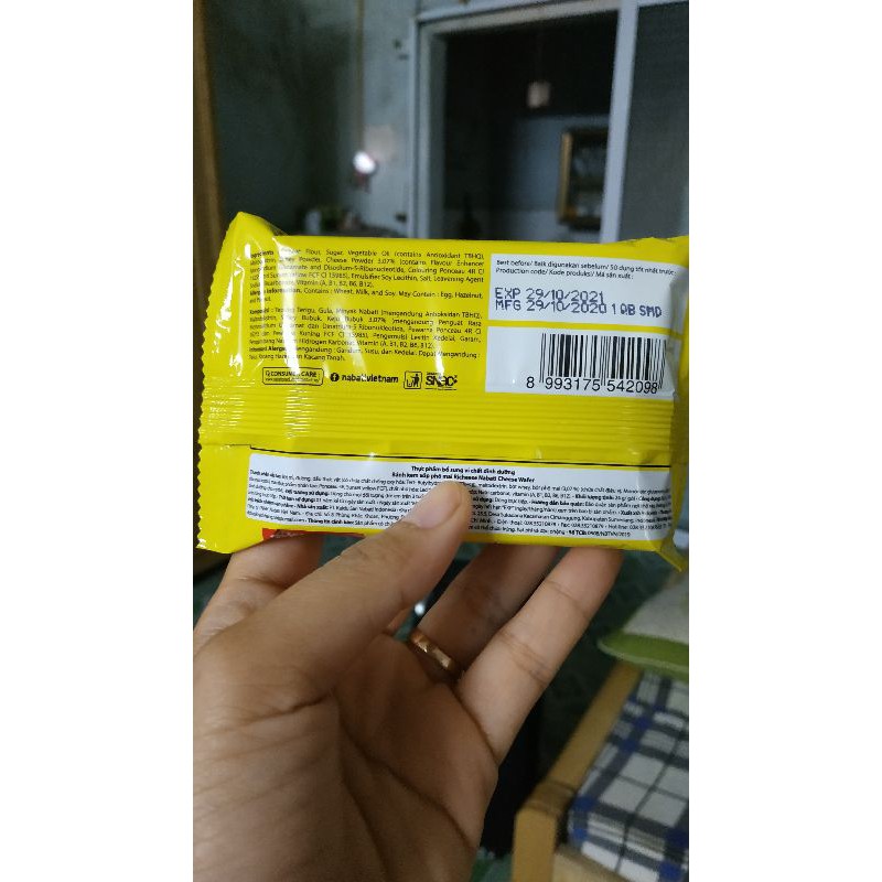 Bánh nabati gói 17g siêu ngon (phô mai và socola)