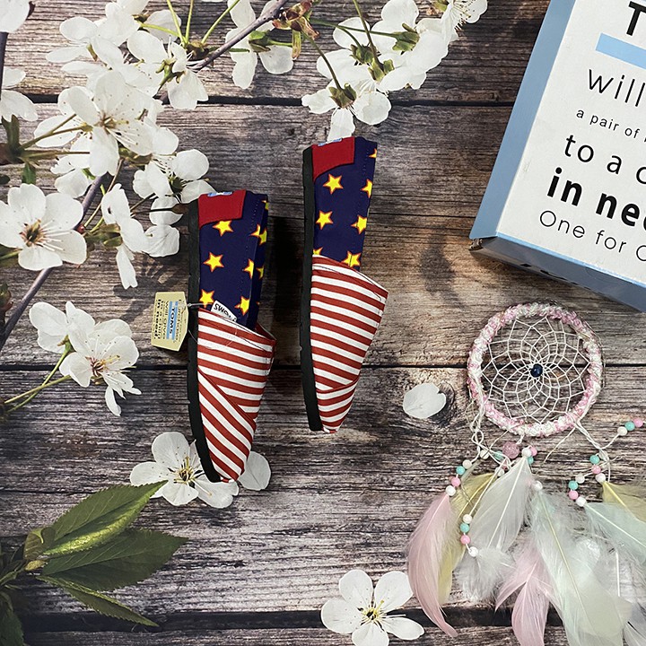 Giày toms Cờ Mỹ 2020,US FLAG