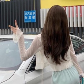 QKOOLE  Áo Len Nữ Tay Loe Thời Trang Hàn Quốc