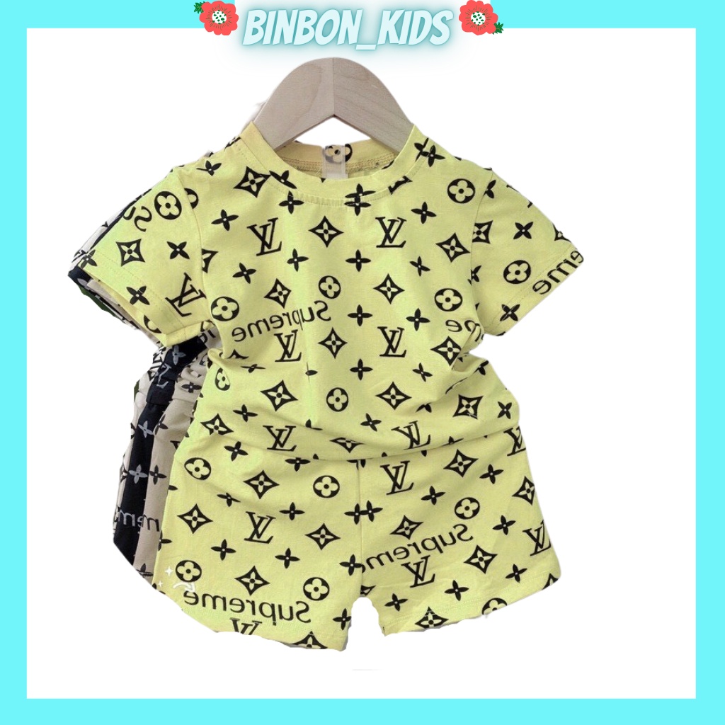 Bộ đồ hè cho bé.Bộ cộc tay cho bé trai bé gái chất thun cotton cao cấp siêu mềm siêu mát từ 6 đến 18kg binbon kids