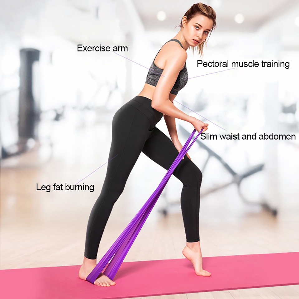 Dây Cao Su Kháng Lực Co Giãn Dùng Tập Yoga