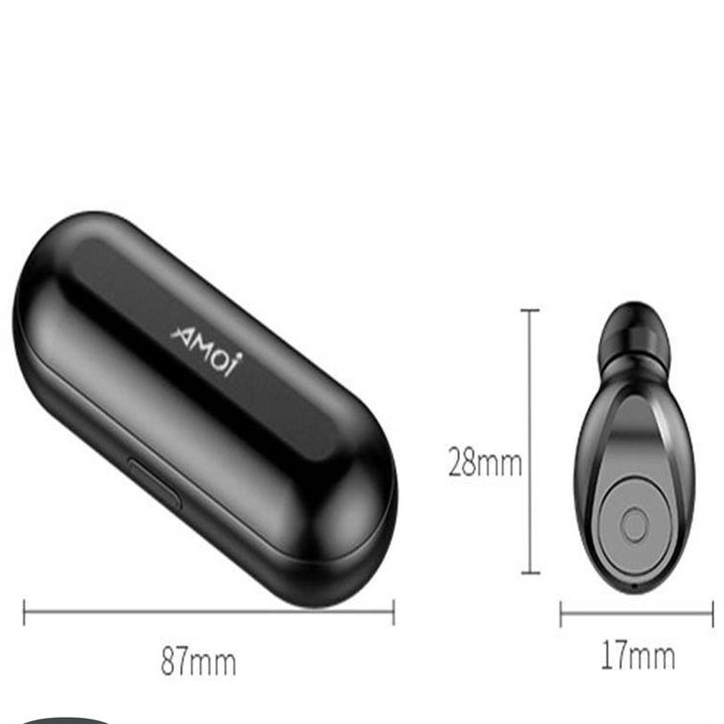 Tặng kèm đồng hồ ZGO Tai Nghe Không Dây True Wireless AMOI F9  Nút Cảm Ứng  Bluetooth 5.0