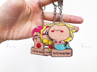 Combo 100 móc khoá cung hoàng đạo