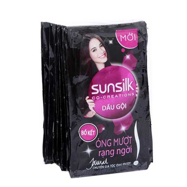 Dầu gội Sunsilk Óng ả rạng rỡ 6g ( 10 gói )