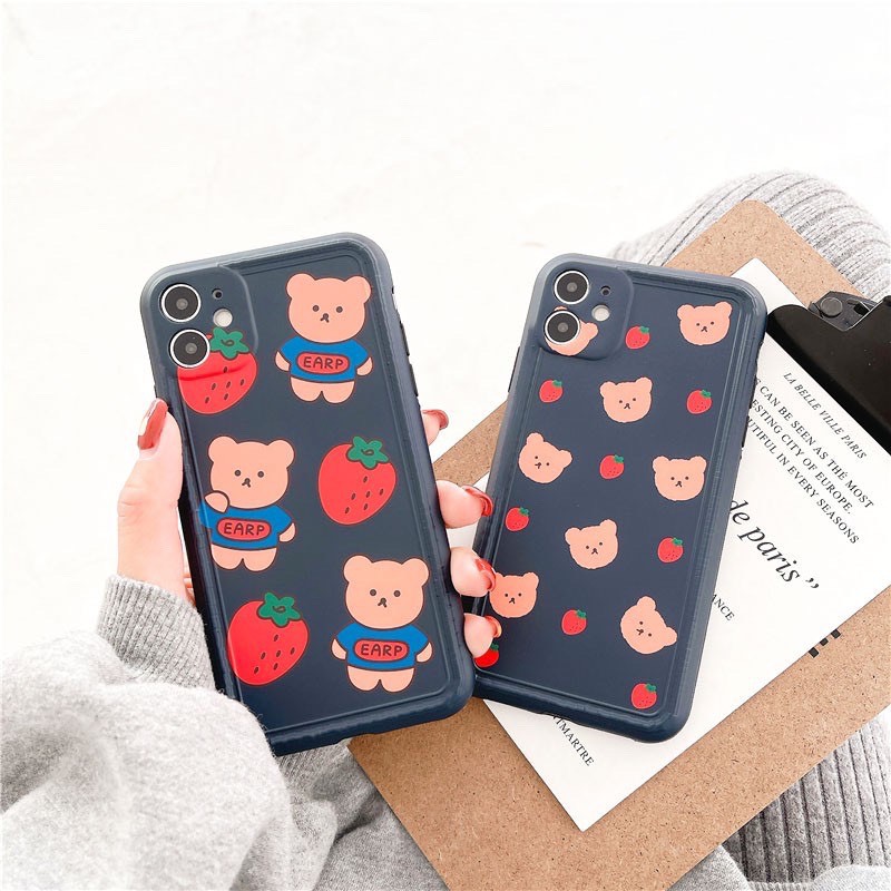 Ốp lưng iphone Gấu Earp IMD dày dặn viền nổi 5/5s/6/6plus/6s/6splus/7/7plus/8/8plus/x/xr/xs/11/12/pro/max/plus/promax | BigBuy360 - bigbuy360.vn