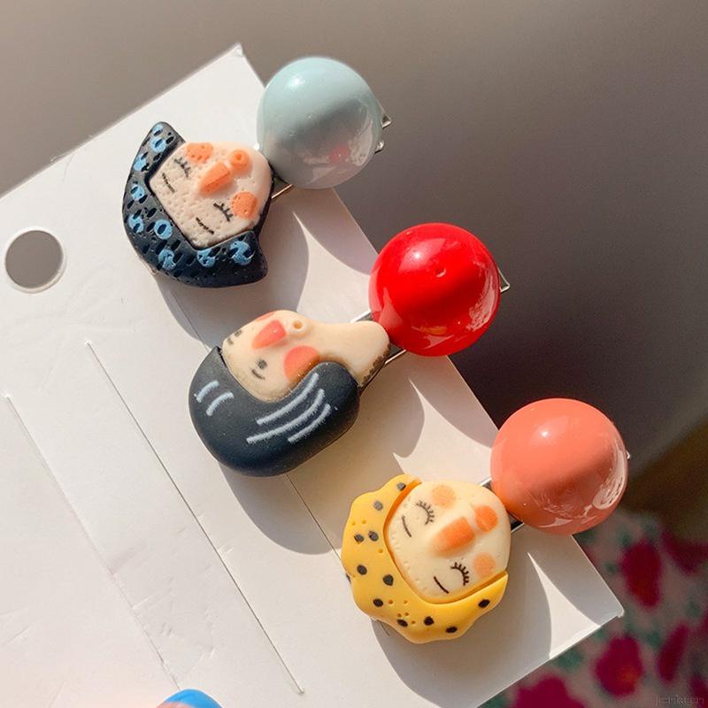 Kẹp Tóc Mỏ Vịt Hình Thỏ Màu Kẹo Dễ Thương Cho Bé Gái