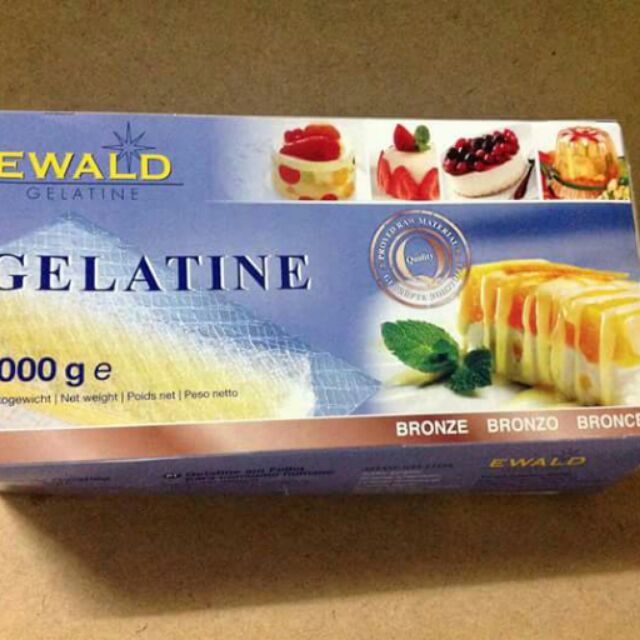 [Mã 77FMCGSALE1 giảm 10% đơn 250K] Gelatin lá EWALD ĐỨC 5 lá / 100gr lá | BigBuy360 - bigbuy360.vn