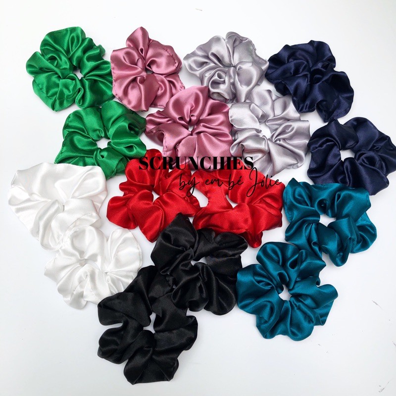 Dây Cột Tóc Vải Scrunchies Phồng To Cực Đẹp