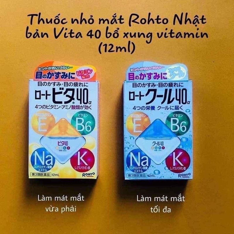 Nước nhỏ mắt Rohto vitamin Nhật bản