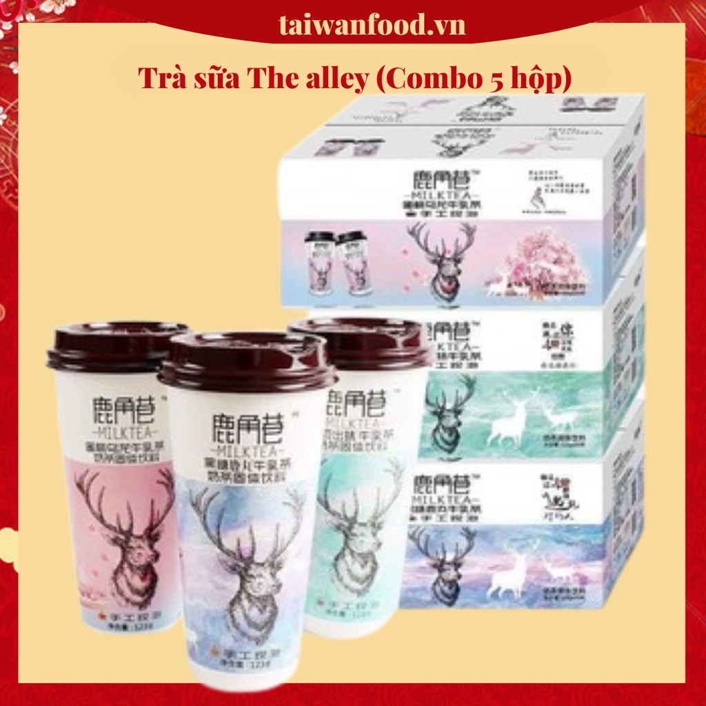 Combo 5 hộp trà sữa uống liền The alley