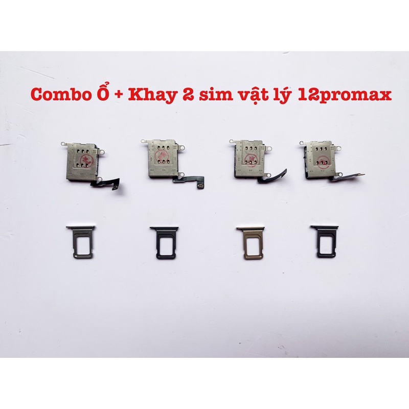 Combo độ 2 sim vật lý cho Iphone 12/ 12pro/ 12promax