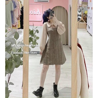SET ĐỒ NỮ ÁO CỔ SEN + YẾM CARO