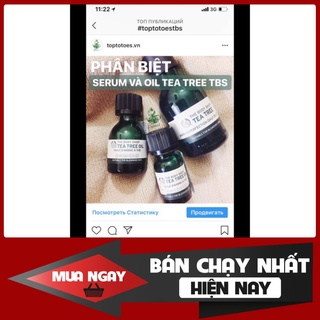 SIÊU RÊ  Serum The Body Shop Tea Tree Anti-imperfection Daily Solution kiềm dầu, giảm và ngừa mụn, thâm, se lỗ chân lông