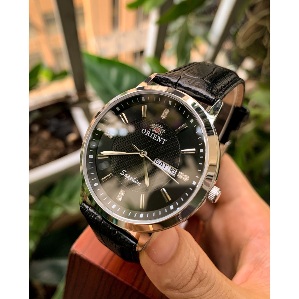 Đồng Hồ Nam Orient Dây Da máy pin mặt mỏng