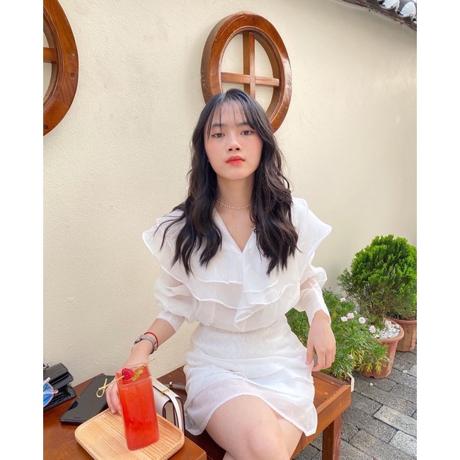 SET ÁO SƠ MI VOAN + CHÂN VÁY SIÊU XINH🦋