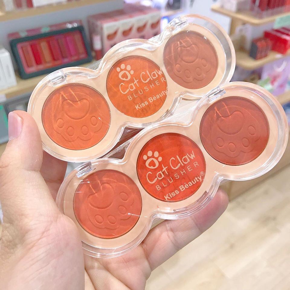 Phấn má 3 ô Cat Claw của kissbeauty F124 | BigBuy360 - bigbuy360.vn