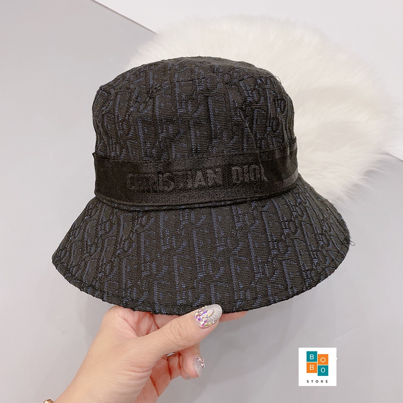 Mũ bucket dior họa tiết thổ cẩm  đa sắc màu - siêu sang chảnh - hot trend