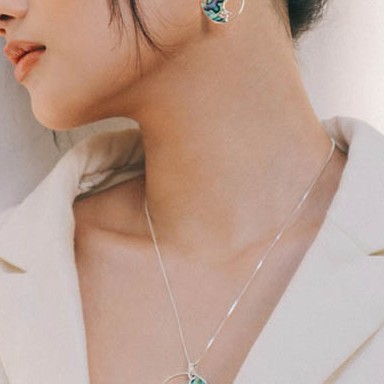 Dây chuyền vòng cổ bạc 925 EMOI Jewelry phụ kiện trang sức nam nữ kiểu dáng basic đơn giản