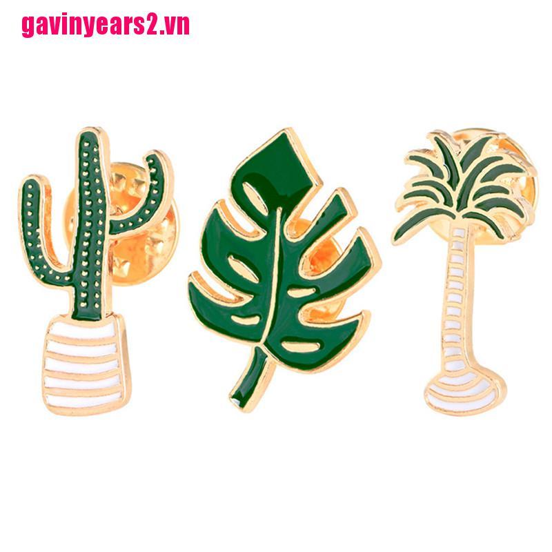 Bộ 3 Ghim Chậu Cây Xương Rồng Dễ Thương