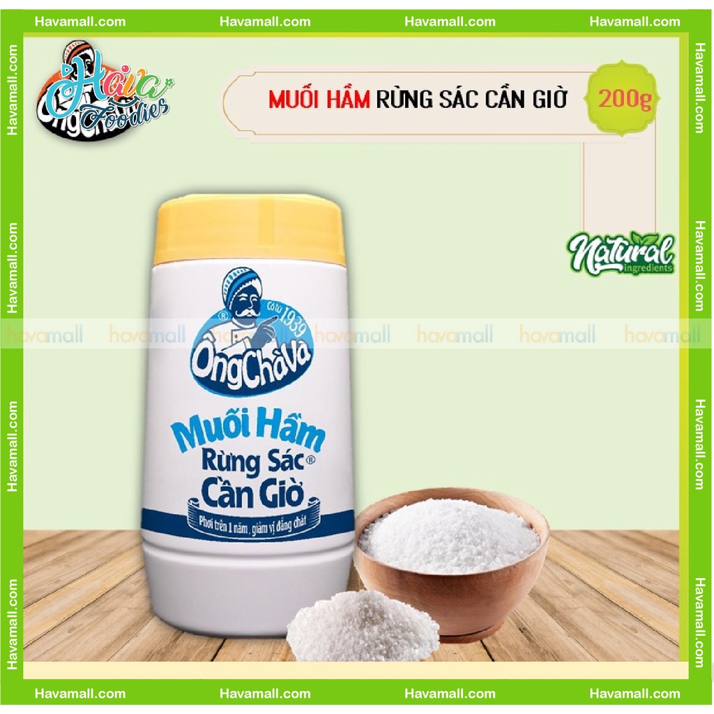 [HÀNG CHÍNH HÃNG] Muối Hầm Rừng Sác Cần Giờ Ông Chà Và 200gr